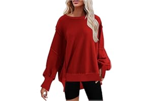 GENERIC Oversized Sweatshirt for Women Trendy Crewneck Sweatshirts Hoodies Fall Outfits Fashion Teen Girls Y2k Winter Clothes
