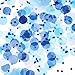 TecUnite 1 Inch Tissue Paper Confetti White Blue Table Confetti for Boys Baby Shower Birthday Decoration, 1.76 oz