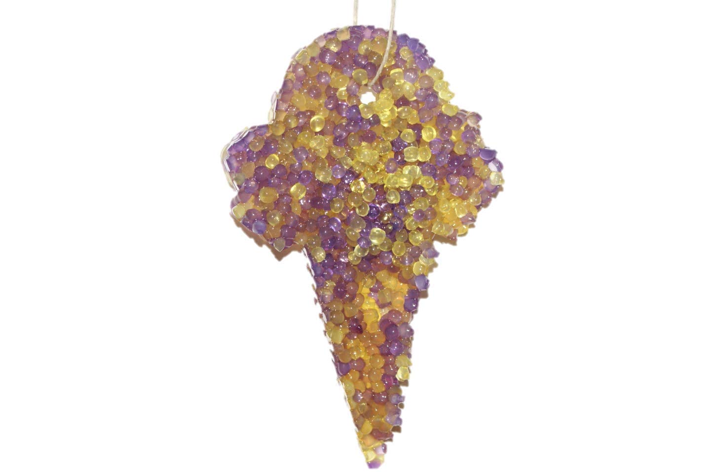 Amazon Com Chicwick Car Candle Lemon Lavender Ice Cream Cone Shape Car Freshener Fragrance Handmade