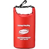 WELL-STRONG Emergency First Aid Kit for Boating & Marine Safety Waterproof Medical Supplies with Roll Top Design for Fishing, Kayaking Red