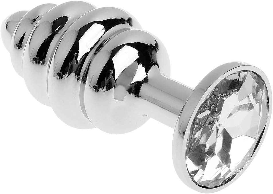 Knowwest Stainless Steel B-ütt Plùg Àmàl Spiral Beads Stímulatión Anus Six Toy for Women Men