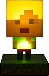 Paladone Minecraft Alex Icon Light Officially Licensed Gift 11cm Battery Powered view 5