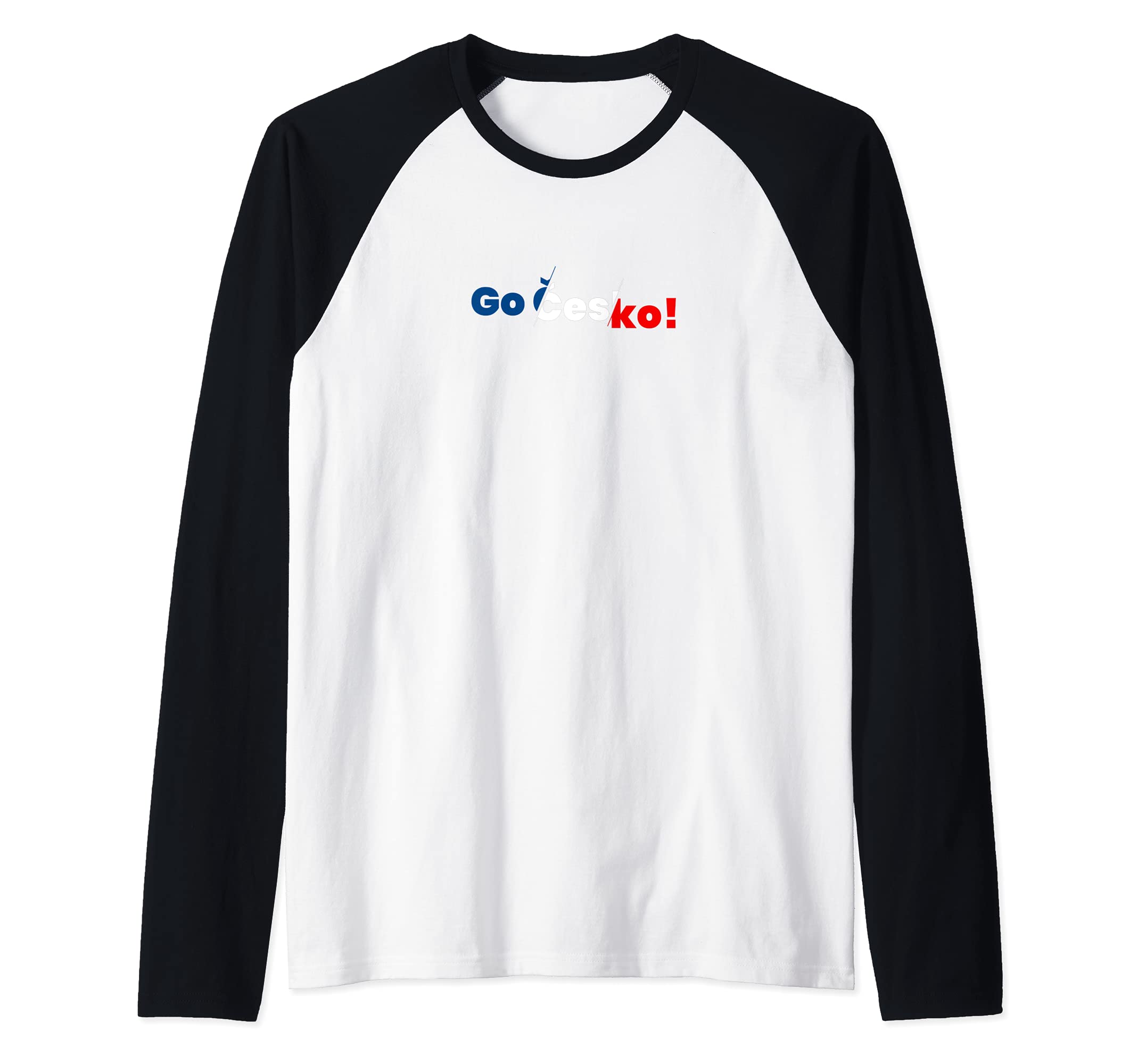 Flag Czech Republic Raglan Baseball Tee