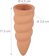 Relaxdays Clay Watering Cones Set of 4, Terracotta, 1.5L Bottles view 4