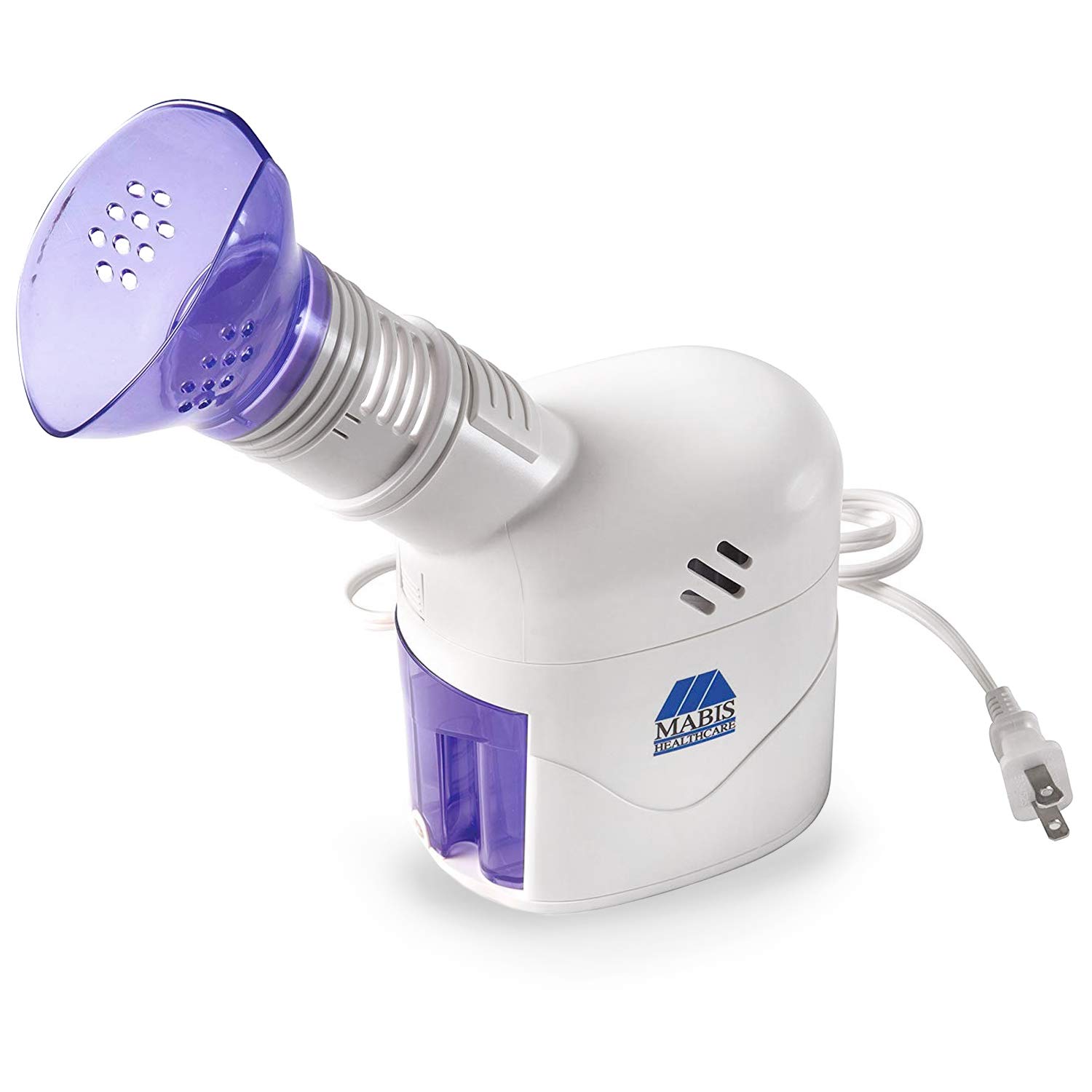 Galleon MABIS Personal Steam Inhaler Vaporizer With Aromatherapy Diffuser, Purple And White