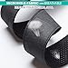 Planet Guitar Strap (Black) for Electric Guitar Acoustic Bass Ukulele-Soft and Comfortable Shoulder Belt with Genuine Leather End Fit Kids,Women and Men.