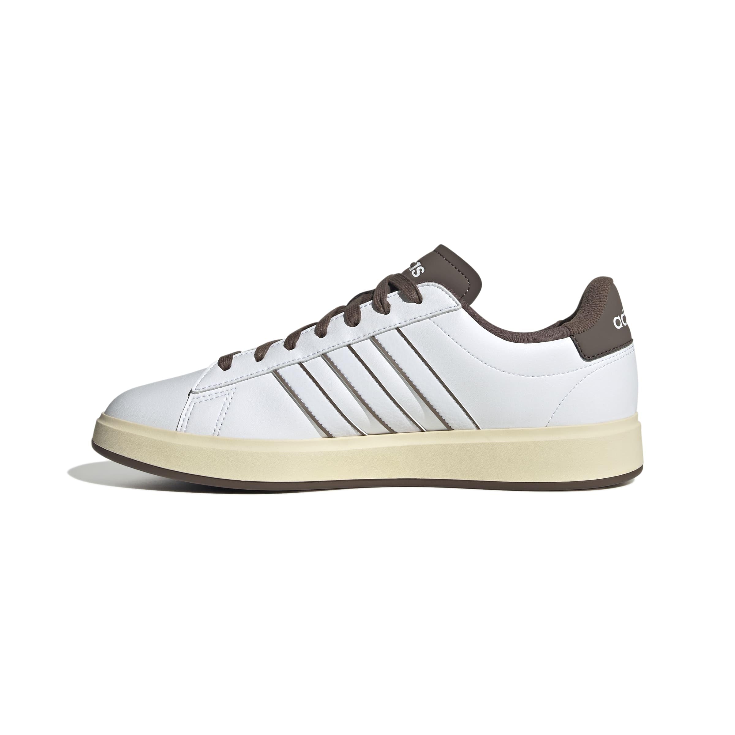 adidas Men's Grand Court 2.0, White/White/Earth Strata, 7.5 Image