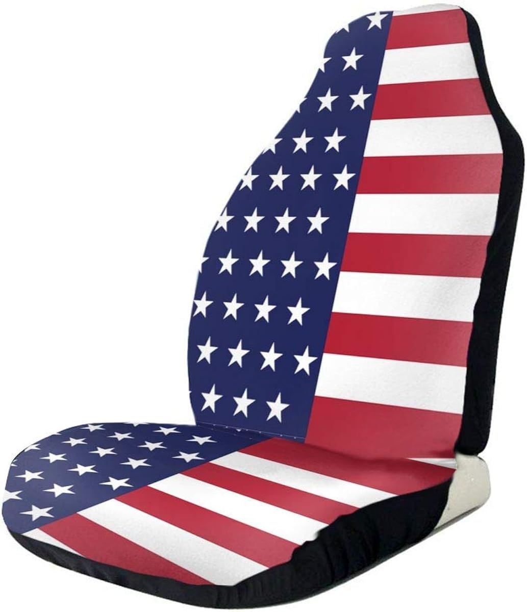 Car Seat Covers Patriotic USA American Flag Elastic Bucket