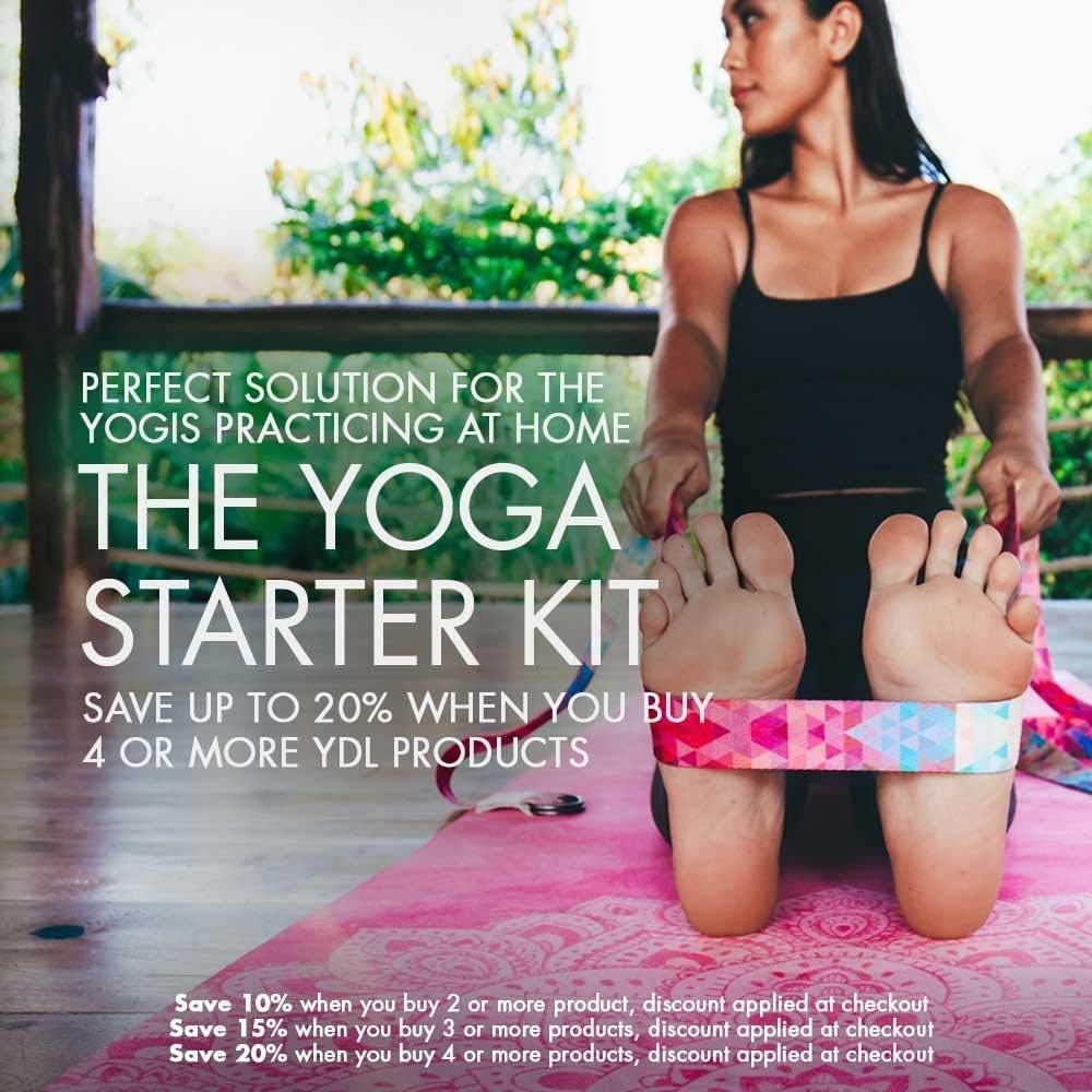 YOGA DESIGN LAB | The HOT Yoga Towel | Premium Non Slip Colorful Towel | Eco Printed + Quick Dry + Mat Sized (Mandala Turquoise,): Kitchen & Dining