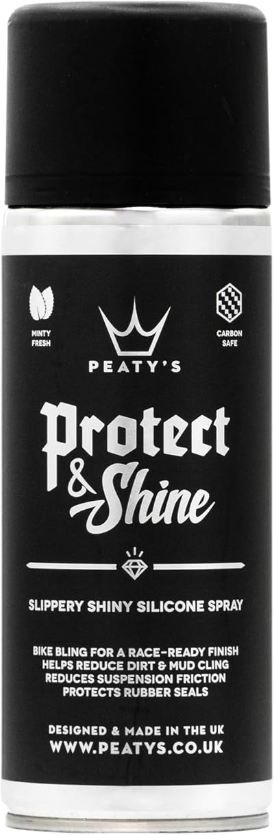 Peaty's Protect & Shine Silicone Spray 400ml Bike Protect Reduce Mud Cling