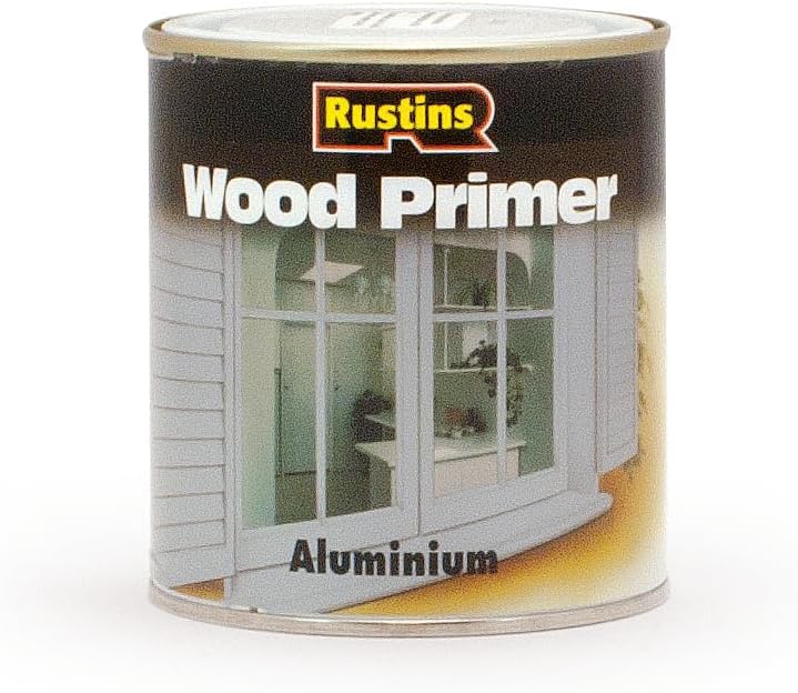Rustins ALWP500 500ml Aluminium Wood Primer Durable Undercoat Moisture