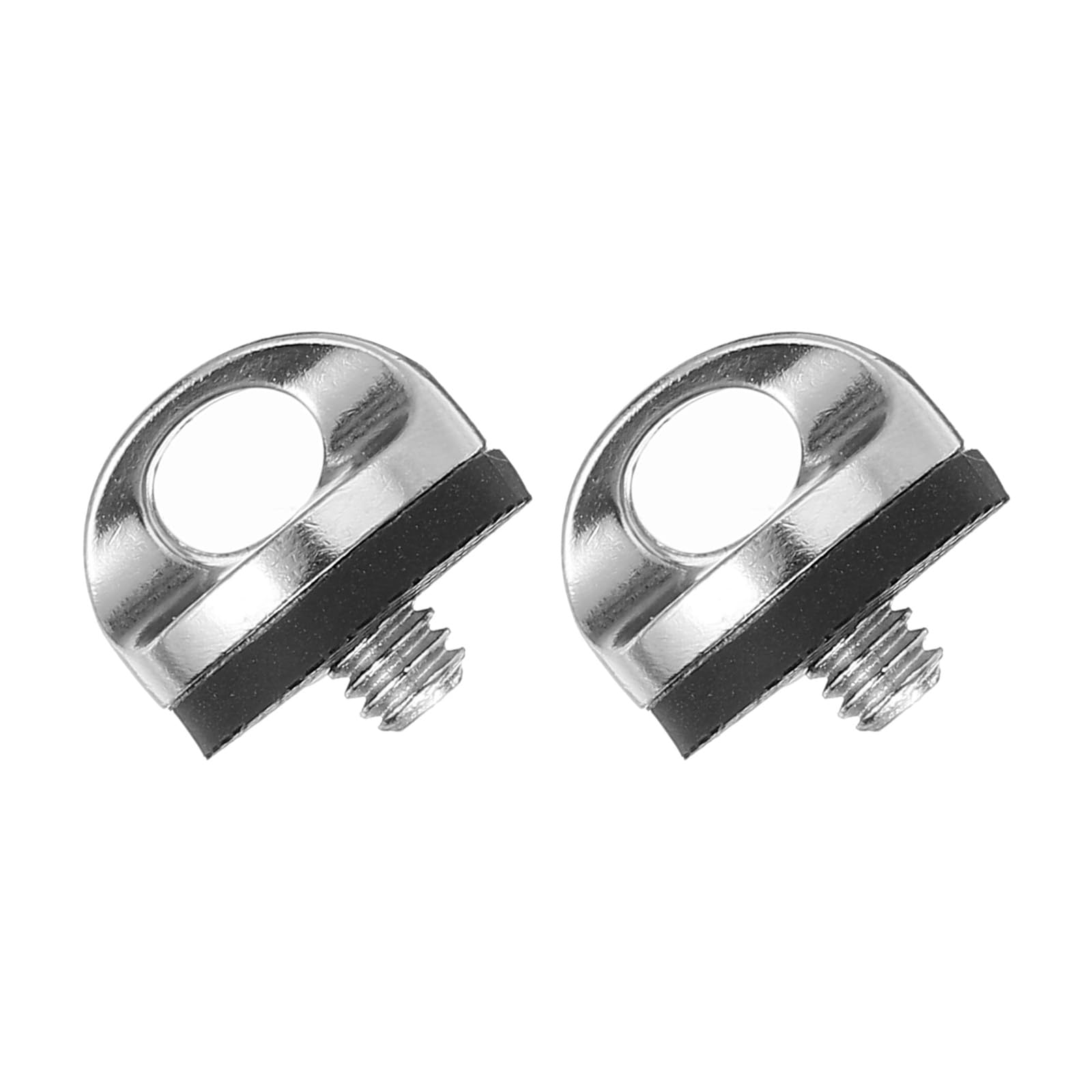 PATIKIL 1/4" Camera Neck Strap Screw Holder, 2 Pack Quick Install Camera Screws with Rubber Washer for Nikon for Fujifilm for Pentax for Leica Wrist Shoulder Sling, Silver