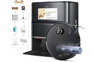 MOVA Z60 Ultra Roller Complete Robot Vacuum and Mop, Real-time Fresh Water Mopping, Auto Carpet Shield, Extendable for Edge C