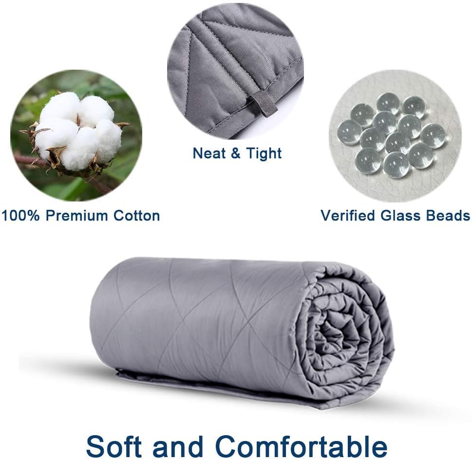 jaymag Weighted Blanket 7kg Adults Kids Children Autism Therapy