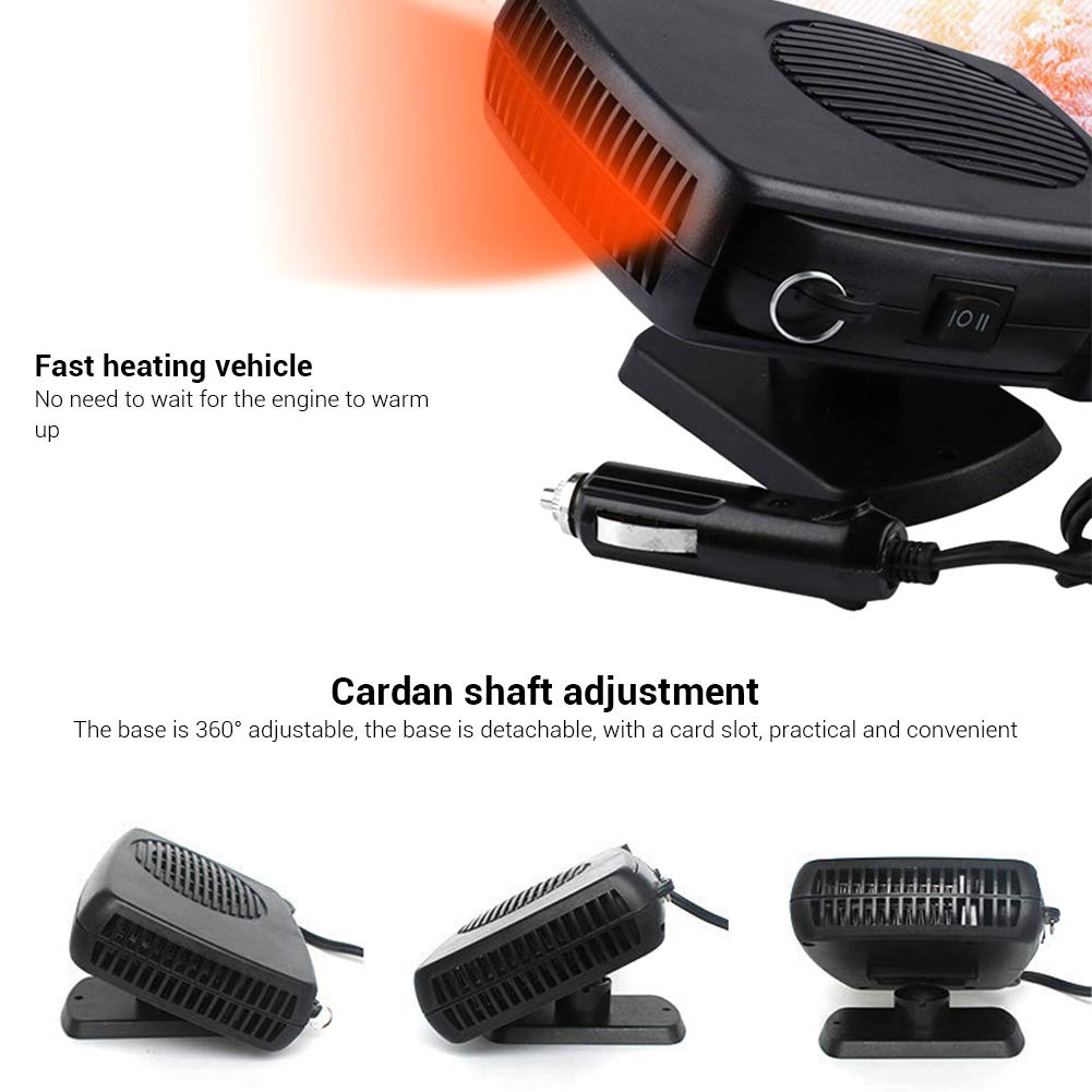 aimdonr Auto Calefacción Ventilador, Portátil Auto Vehículo ...