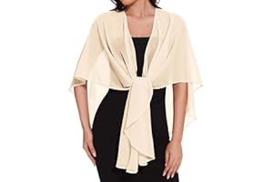 Shawls and Wraps for Evening Dresses Womens Chiffon Scarf Wedding Sheer Cover Up 2026