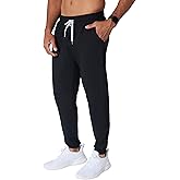 90 Degree By Reflex Mens Lightweight Jogger Full Length Side Pocket Slim Fit Pant with Drawstring
