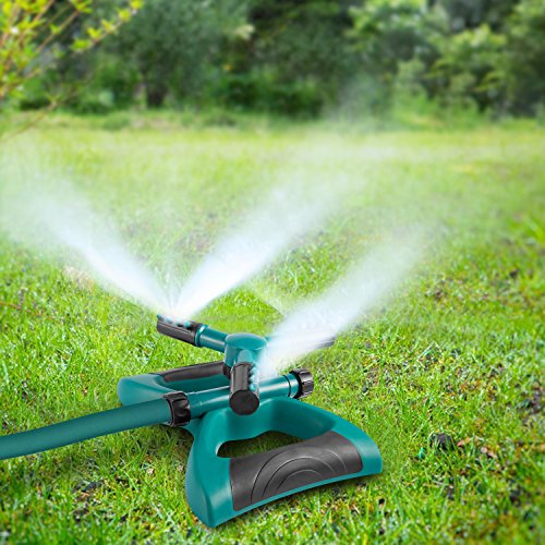 Garden Sprinkler, 360° Rotating Adjustable Lawn Sprinkler Irrigation System With Leak Free Design, Easy Hose Connection Garden Irrigation for Lawn, Courtyard, Garden - Thumbnail 7