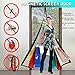Magnetic Screen Door Durable Polyester Fibre Mesh Curtain Full Frame Velcro Mesh Fit Door Up to 38