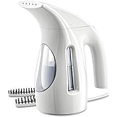 HiLIFE Steamer for Clothes, Portable Handheld Design, 240ml Big Capacity, 700W, Strong Penetrating Steam, Removes Wrinkle, for Home, Office and Travel(ONLY FOR 120V)(White)