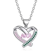 TALYKONG Aka Sorority Necklace Gifts for Women Aka Paraphernalia Jewelry Gifts for Women