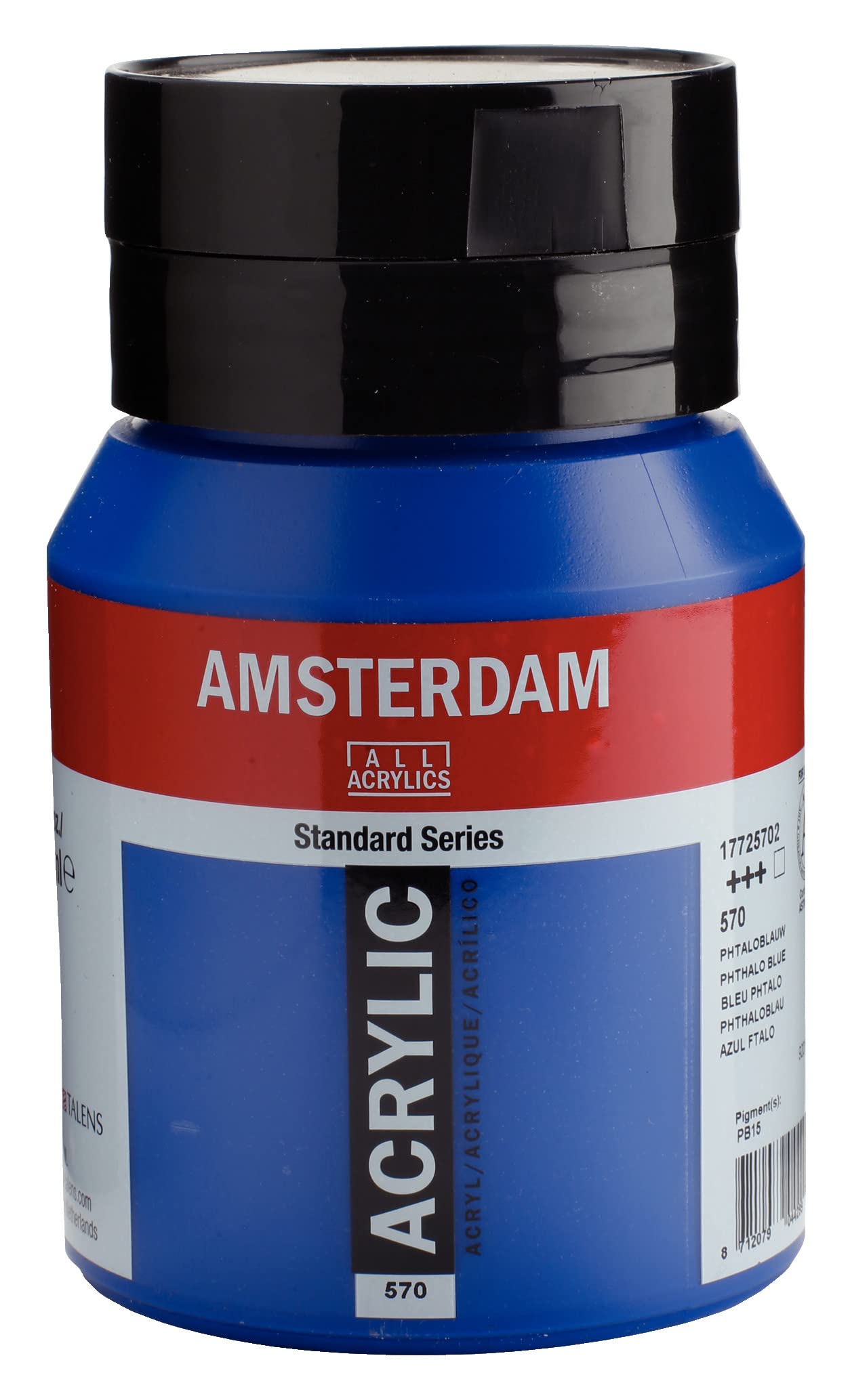Amsterdam Standard Series Acrylic Jar 500 ml Phthalo Blue 570 (17725702)
