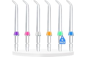 CTOYOPN Replacement Tips for Waterpik Water Flosser Classic Jet Tips Waterpik Replacement Parts and Other Oral Irrigators (6 Classic Jet Tips)