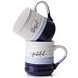 DOWAN 20 oz Coffee Mugs, Large Mugs with Word