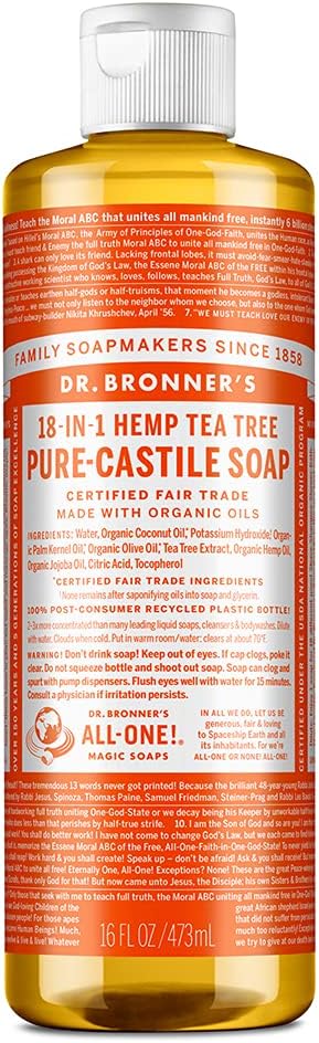 Dr. Bronner's Organic Tea Tree Pure-Castile Liquid Soap 473 ml