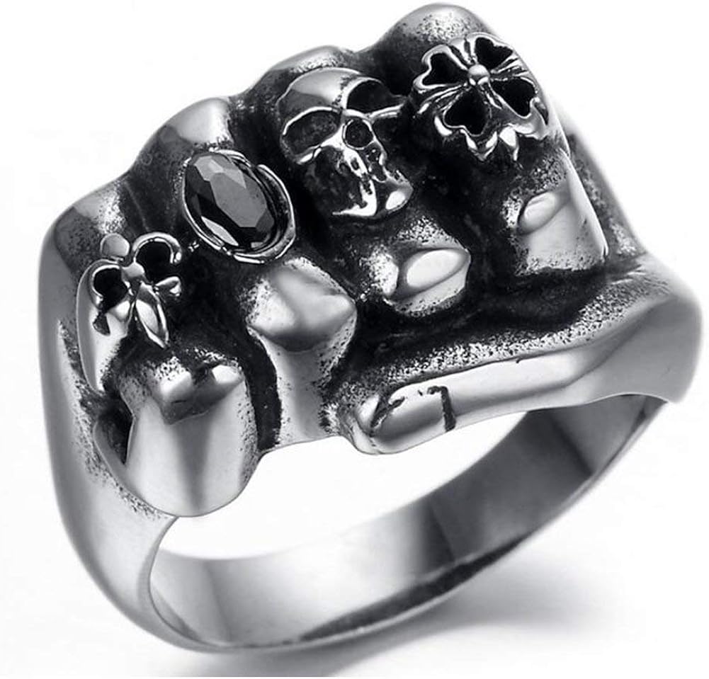 Massimo Troisi Anello Massone Uomo In Acciaio Inox 316L - Argento