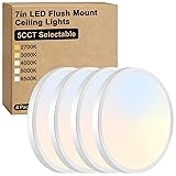 Brightever 7 Inch Flush Mount Ceiling Light, 12W