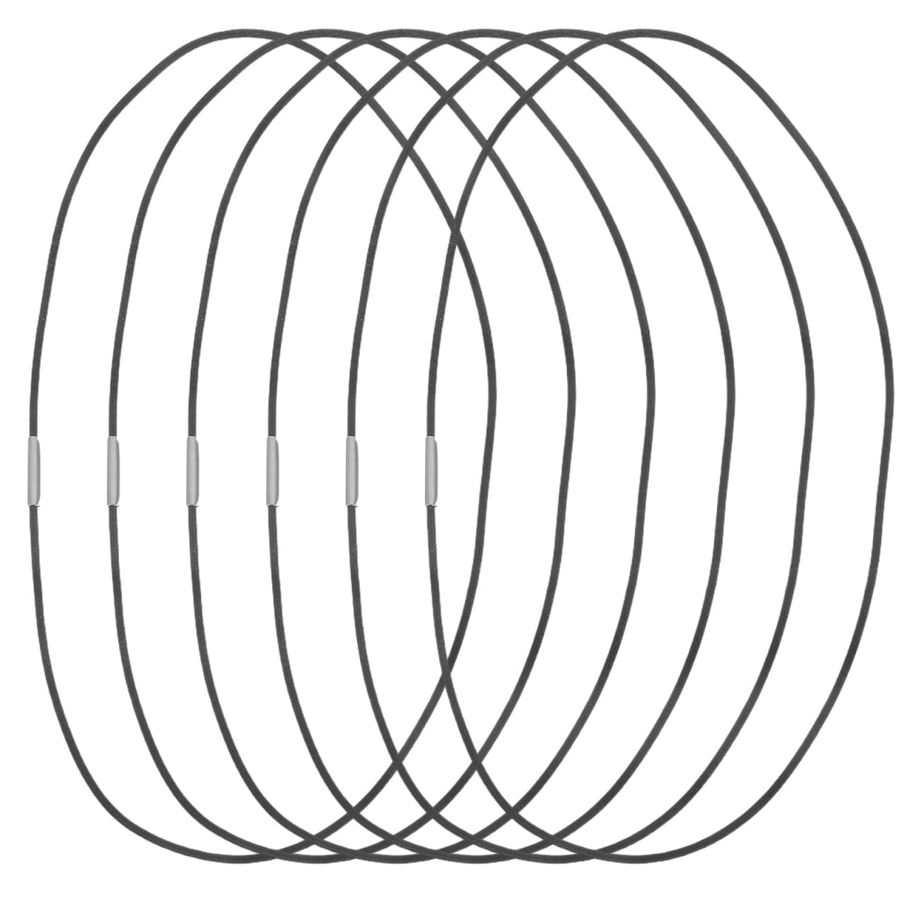 CAXUSD 6Pcs Elastic Rubber Bands Replacement Straps for Traveler S Notebook A5 Journal Connecting Ropes with Buckle Diy Notebook Accessories