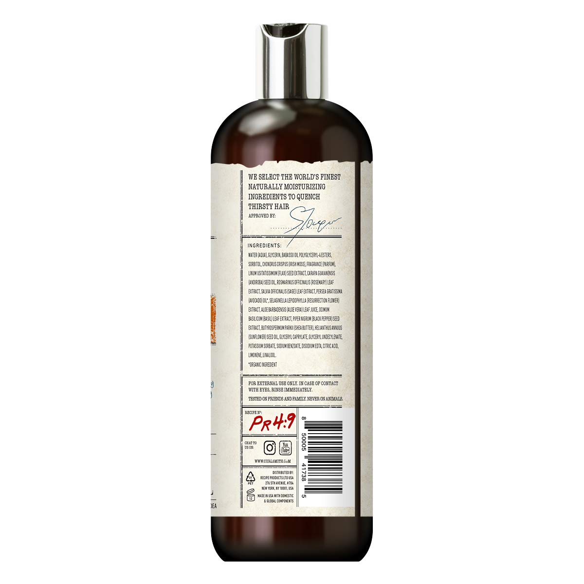 CURLSMITH Curl Defining Styling Soufflé - Vegan Medium Hold Styling Gel for Wavy, Curly and Coily Hair (16oz)