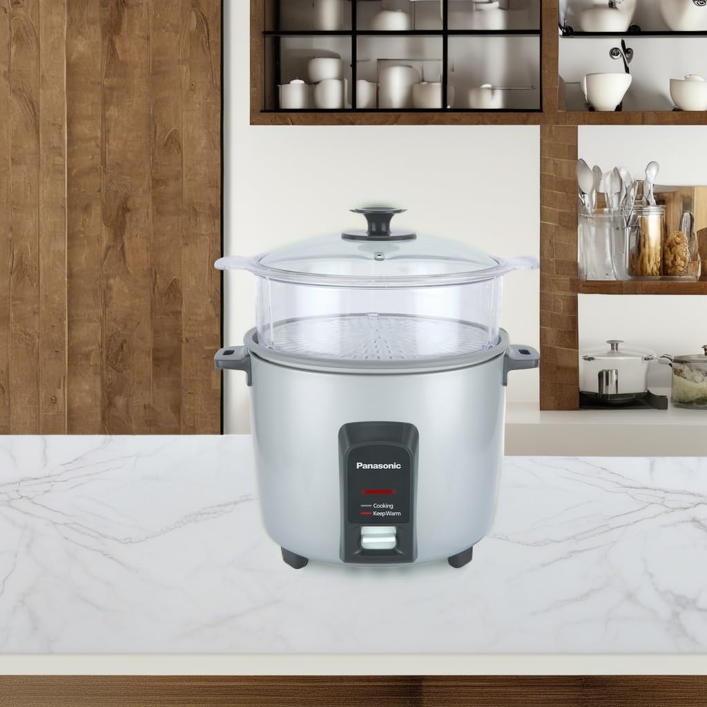 Panasonic 12 Cup (Uncooked) Automatic Rice Cooker/Steamer, Silver