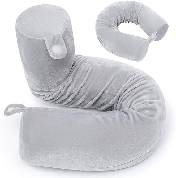 Twist Memory Foam Travel Pillow for Neck, Chin, Lumbar and