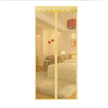 Anti Moskito Magnetgittertur Vollrahmen Klettverschluss Leicht Zu Entfernen Einfach Zu Installierender Netzvorhang Verstarktes Schlafzimmer Wohnzimmer Beige 100x200cm 39x79inch Amazon De Kuche Haushalt