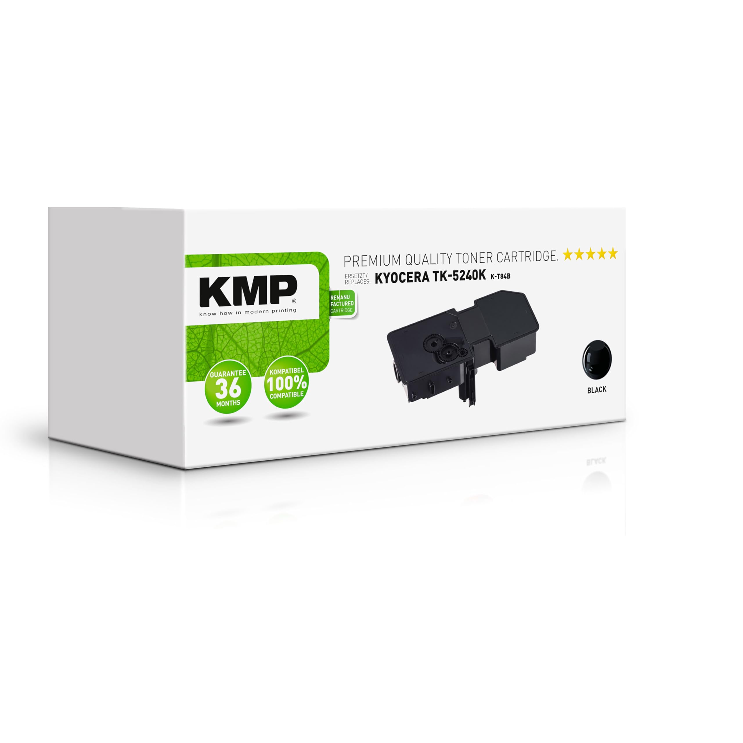 KMP Toner Cartridge Replaces Kyocera TK-5240 (1T02R70NL0) Black for KYOCERA M5526