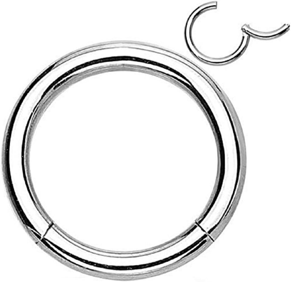 Hinged Seamless WildKlass Jewely Septum Clicker Ring 316L Surgical Steel (Sold Individually)