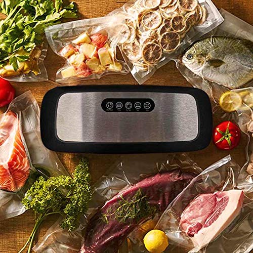 Vacuum Sealer Machine, Automatic Food Vacuum Sealer with Smart Stainless Steel Panel Touch Control, Vacuum Sealer Machine with Dry & Moist Sealing and Starter Kit