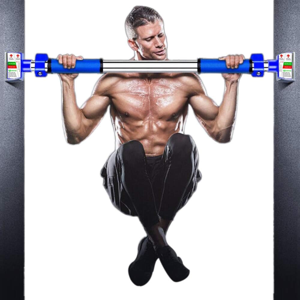 Premium Super Long Pull Up Bar Doorway Without Screwless Installation Adjustable Width Wall Bar Locking Mechanism Fitness Bar(44''-56'')