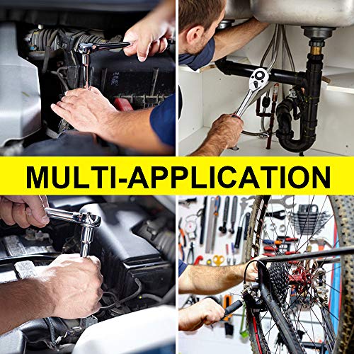Topec Twist Socket Set Lug Nut Remover Extractor Tool - 5 Piece Metric Bolt and Lug Nut Extractor Socket Tools - Thumbnail 5