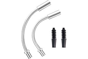 Bike V Brake Noodle Cable Guide Pipe, Bicycle Brake Pipe with Rubber Boots for Mountain Bikes Bicycles