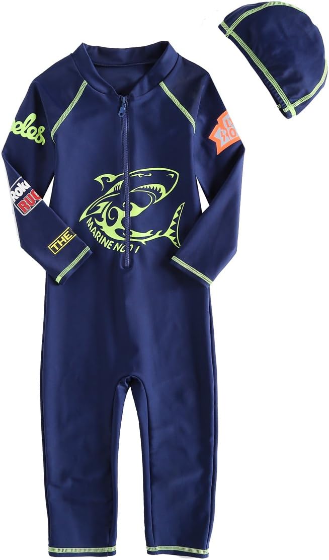 Modeokker Kids Swimsuit Surf UV +50 Sun Protection Rash Guard Long Sleeves,Short Sleeves Childrens Rash One Piece Swimwear