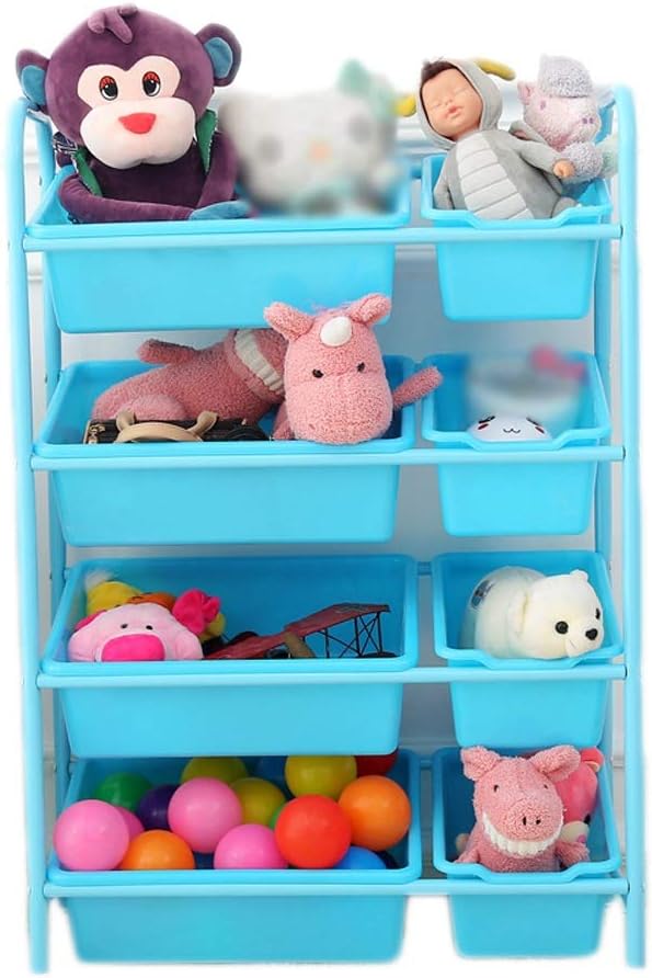 blue toy organizer