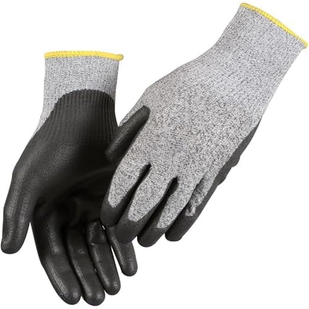 ABENA Pack of 12 Pair Work Gloves | Unisex Cut Resistant Gloves Size 7| Work Gloves With Secure Grip. Suitable To Be Used As Mechanic Gloves, Builders Gloves, Construction Gloves & Gardening Gloves.