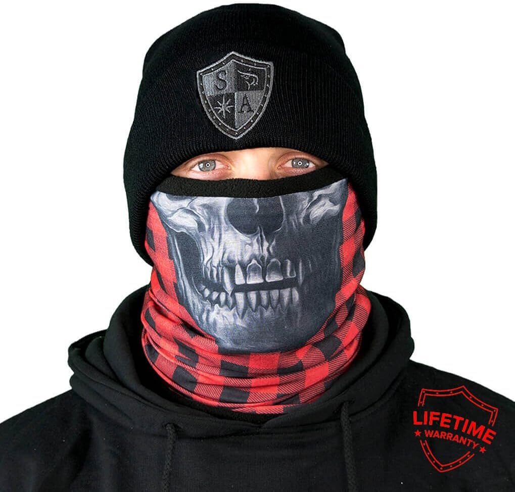 SA Company Fleece Face Shield Works as a Balaclava, Neck Gaiter for