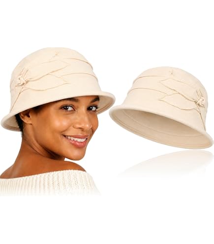 Classic Cloche Hat for Women 2026 Summer Breathable Linen Fedora