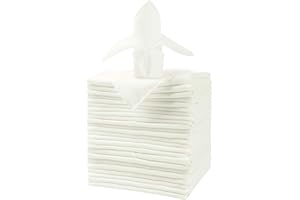 25pcs Polyester Cloth Napkins - 17 x 17 inch Ivory Dinner Washable Napkins with Hemmed Edges for Restaurant/Wedding/Hotel(25,