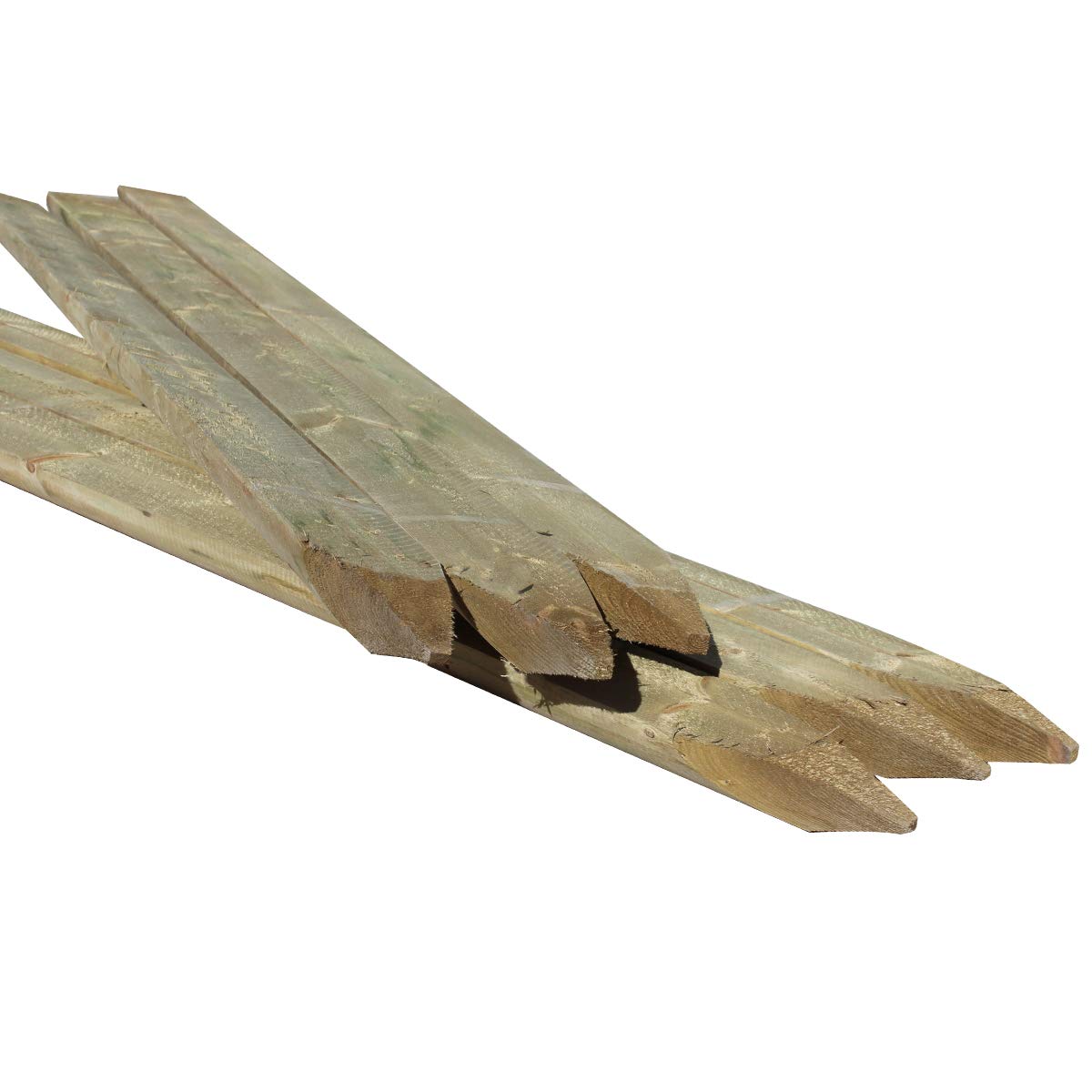Suregreen 3 Pack Fence Posts 2.4m Fence Stakes 100mm/ 4 Rounded Timber