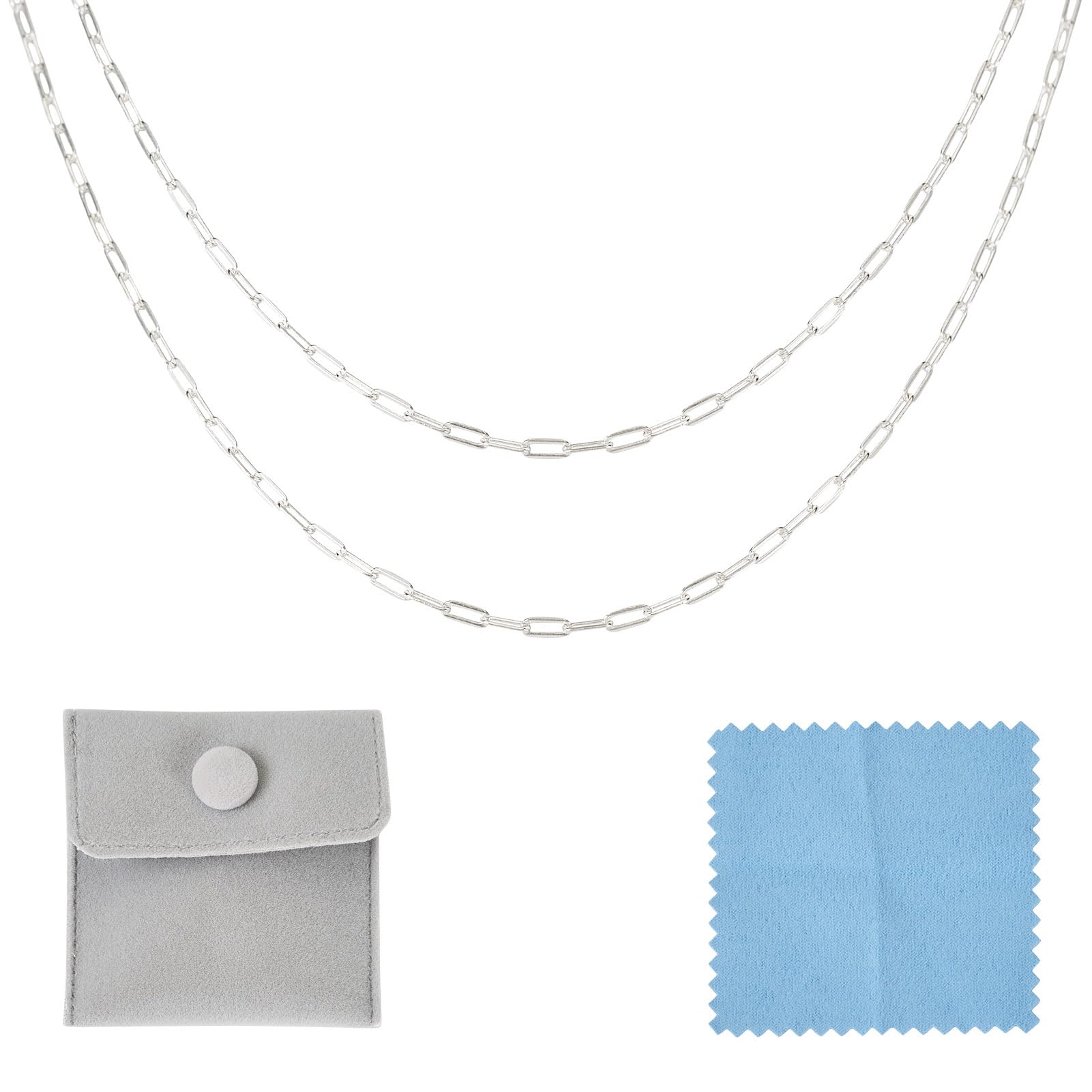 Craftdady 1M 925 Sterling Silver Paperclip Chains, 4x1.7mm, Modern Unisex Jewelry Making Chains for Kids & Adults